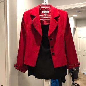 Tahari blazer and skirt.